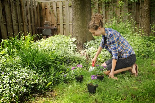 Garden maintenance safety measures during routine work